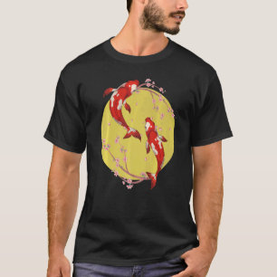 Blommarna för Sakura Taisho Sanke Koi Nishikigoi C T Shirt