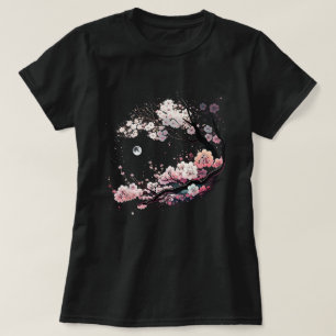 Blommarna Fuji Cherry i det japanska Sakura Geisha T Shirt