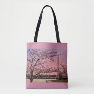 Blommarna i Washington Monument Cherry Tygkasse