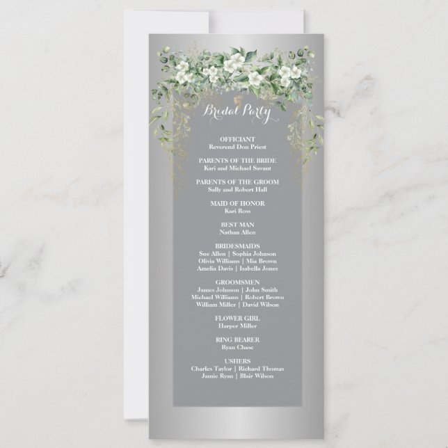 Blommarna Kärlek: A Silver Firande (Framsida)