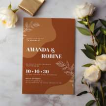 Blommarna Kärlek: Enkel Abstrakt Löv Bröllop