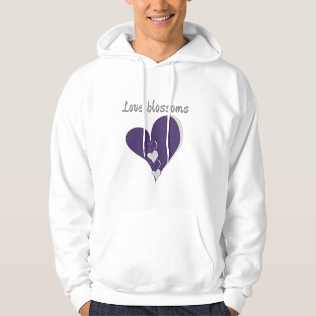 Blommarna kärlek hoodie (Framsida)