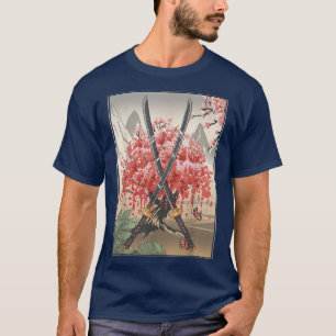 Blommarna Kat för den antika japanska kulturen Sak T Shirt