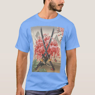 Blommarna Katana Swo för den antika japanska kultu T Shirt