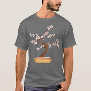 Blommarna Kawaii i  Kute Japanska Bonsai Sakura Ch T Shirt