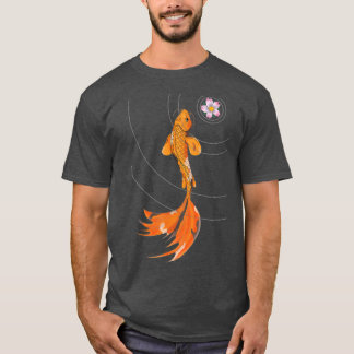 Blommarna Koi och Cherry T Shirt