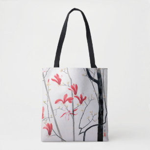 Blommarna Magnolia Träd, Kobayashi Kokei Tygkasse