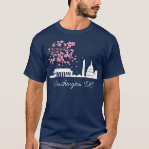 Blommarna Mem i Byggnaden Cherry i Washington DC H T Shirt