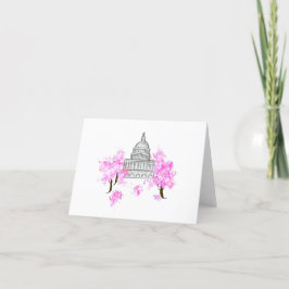 Blommarna Notecard i Washington D.C./Huvudstad/Che Tack Kort