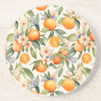 Blommarna orange Underlägg