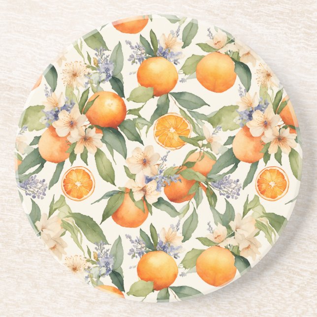 Blommarna orange Underlägg (Framsidan)