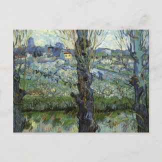 Blommarna Orchard, Arles, Vincent Van Gogh Vykort
