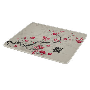 Blommarna Oriental Stil Sakura Cherry  Art