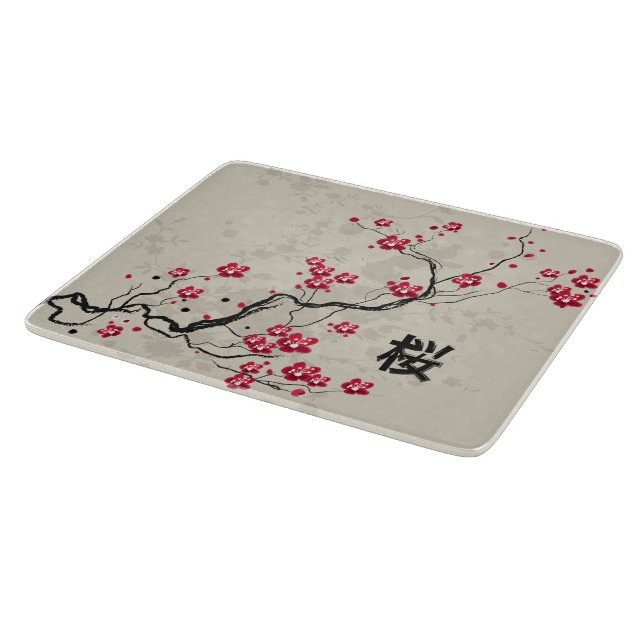 Blommarna Oriental Stil Sakura Cherry  Art (Hörn)