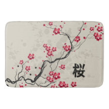 Blommarna Oriental Stil Sakura Cherry  Art