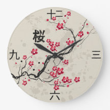 Blommarna Oriental Stil Sakura Cherry Art