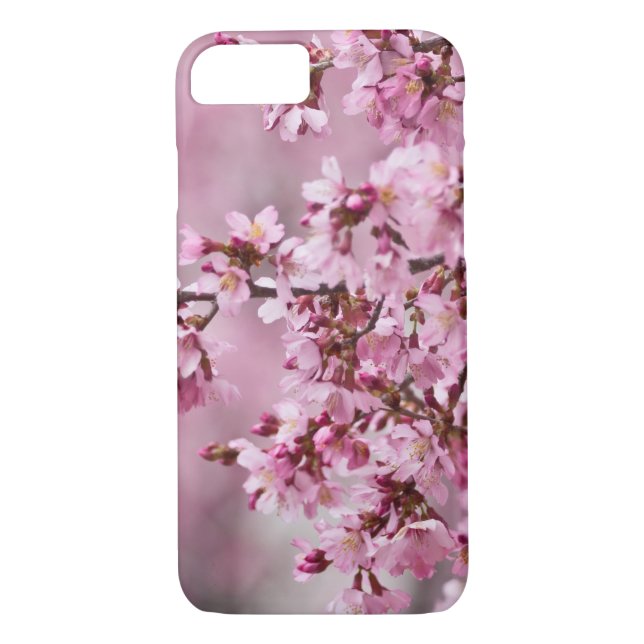 Blommarna Pastel Rosa Lagrar Case-Mate iPhone Skal (Baksida)