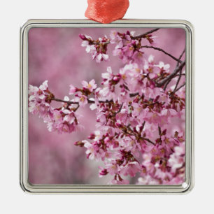 Blommarna Pastel Rosa Lagrar Julgransprydnad Metall