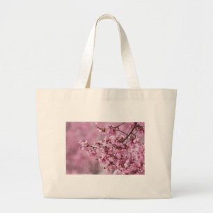 Blommarna Pastel Rosa Lagrar Jumbo Tygkasse