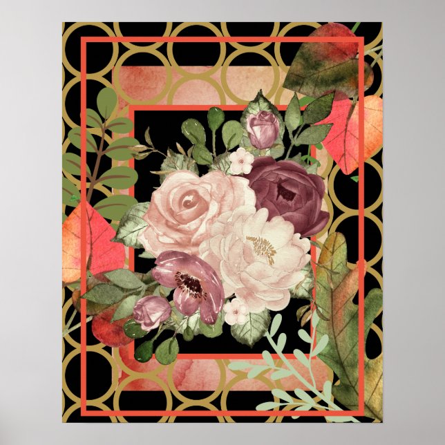BLOMMARNA RO i RAM Poster (Framsidan)