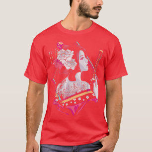 Blommarna Sakura Gei (japansk kultur) Samurai Cher T Shirt