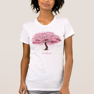 Blommarna Sakura Träd T Shirt