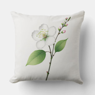 Blommarna Single White Cherry Kudde