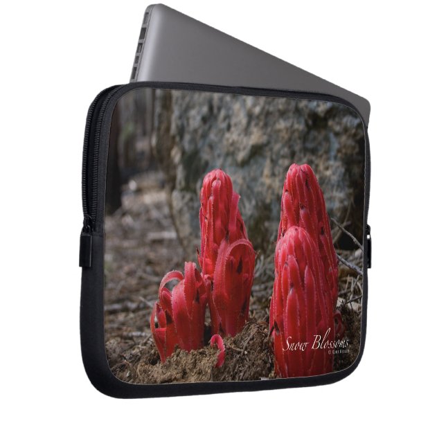 Blommarna snö laptop fodral (Framsidan Höger)