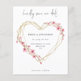 Blommarna Spara datum för budgetskript Sakura Cher