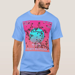 Blommarna Vaporwave Aesthetic Japura Cherry T Shirt