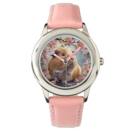 Blommarna Vår i Guinea Gris Amidst Armbandsur