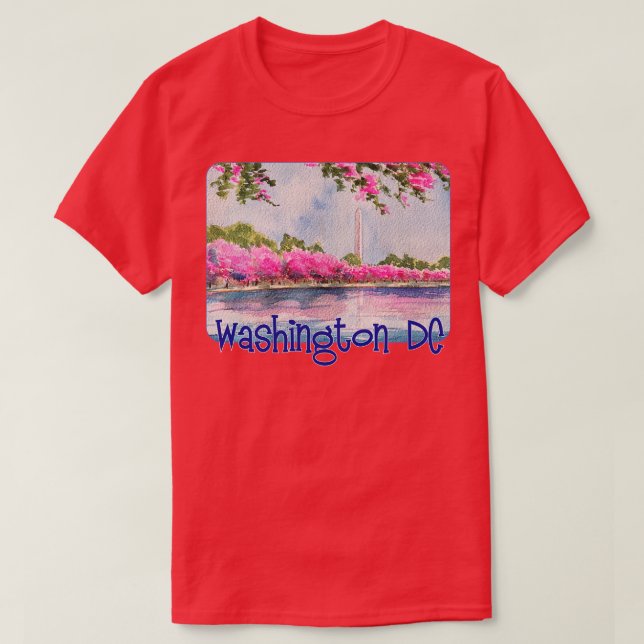 Blommarna Washington DC Cherry T Shirt (Design framsida)