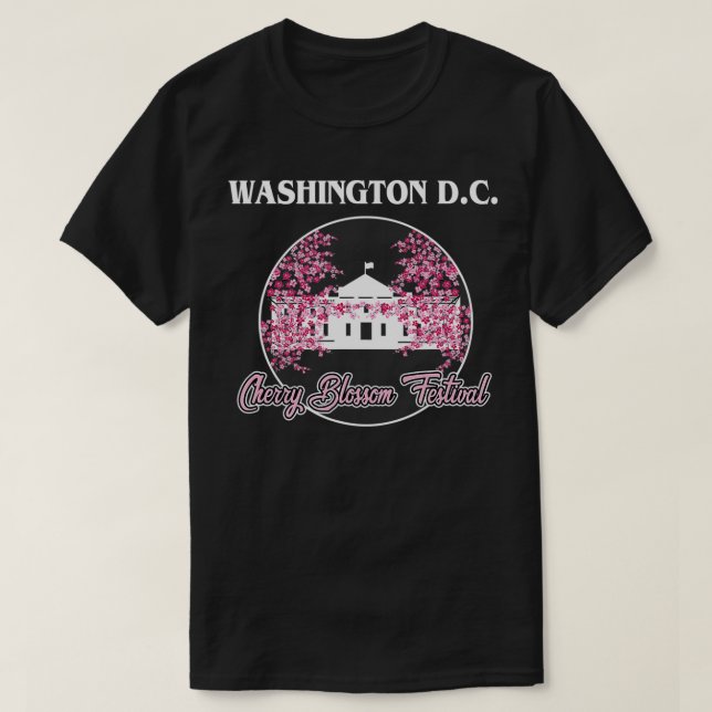 Blommarna Washington DC White House Cherry T Shirt (Design framsida)