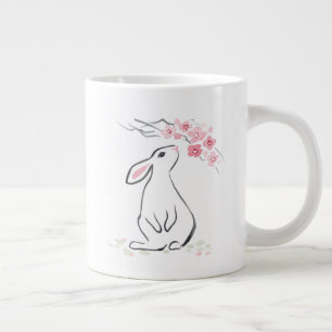 Blommarna White Rabbit och Sakura Jumbo Mugg