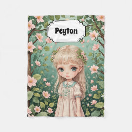 Blommarnas Embrace-Personlig Fleecefilt