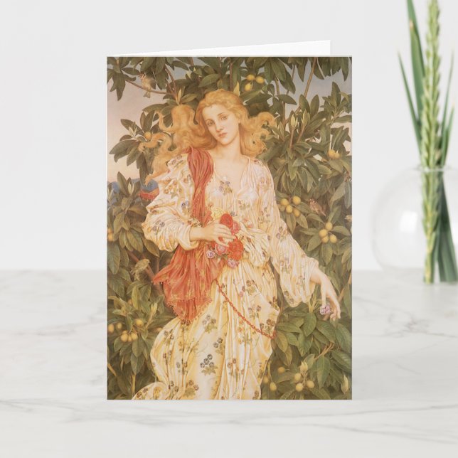 Blommarnas och blommornas gudinna, Flora av Morgan Kort (Framsida)