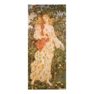 Blommarnas och blommornas gudinna, Flora av Morgan Reklamkort