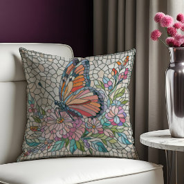 Blommarnas viskare - Mosaic Art Kudde