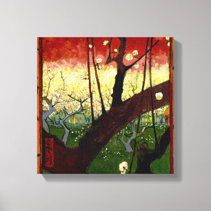 Blommarplommonträd efter Hiroshige av Van Gogh Canvastryck