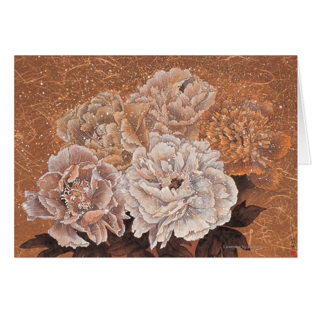 Blommarshruber Hälsningskort (Framsidan Horizontal)