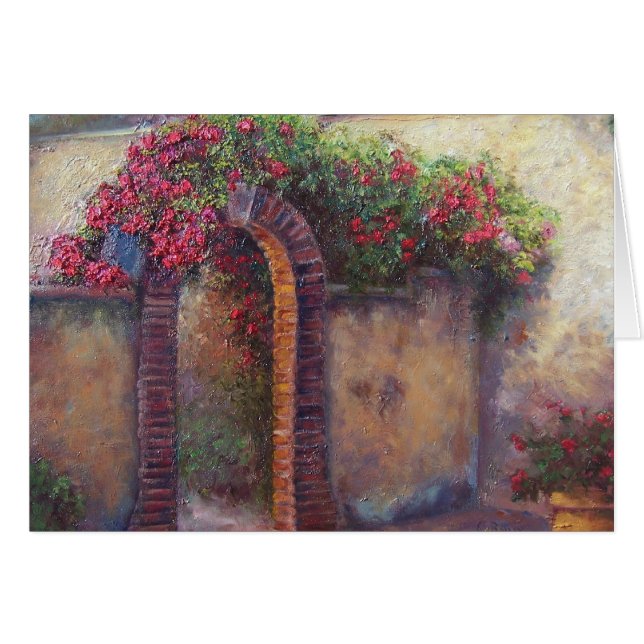 Blommarvalvgång Hälsningskort (Framsidan Horizontal)