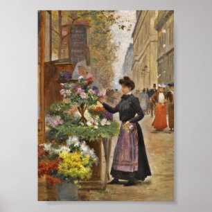 Blommasäljare Poster