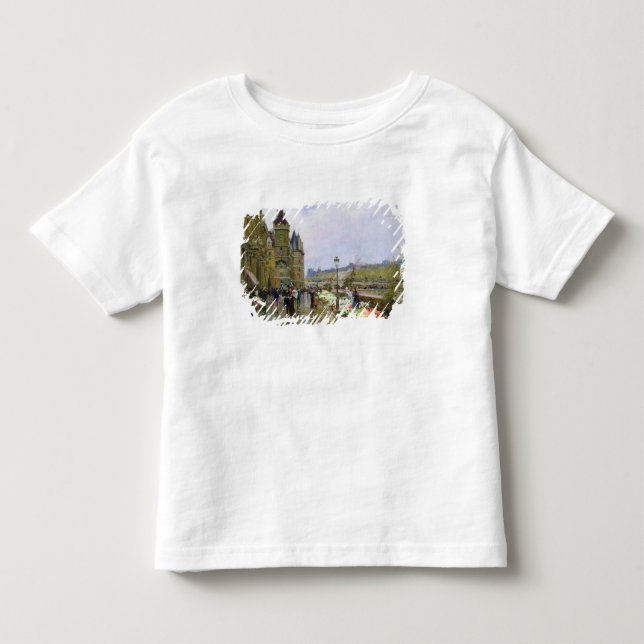 Blommasäljare vid Seinen Tee Shirt (Framsida)