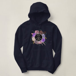 Blommaskalle- och korben t-shirt