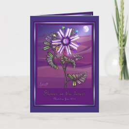 Blommassa i ökenbladet kort