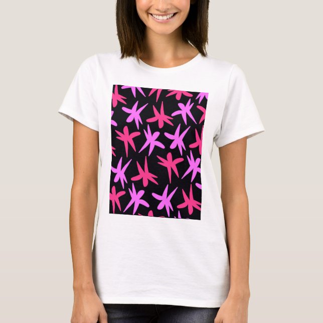 Blommastjärnor Tee Shirt (Framsida)