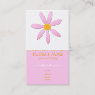 Blommavisitkortar för rosa & orange daisy visitkort