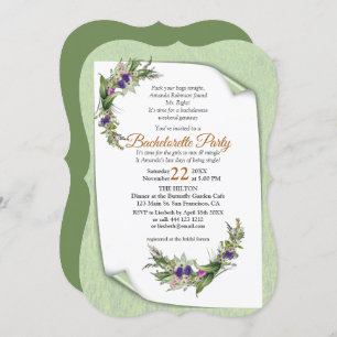 Blommblomma från Midsommar Vår Inbjudningar