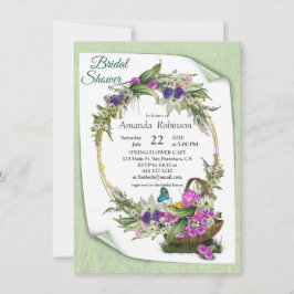 Blommblomma från Midsommar Vår Inbjudningar