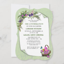 Blommblomma från Midsommar Vår Inbjudningar